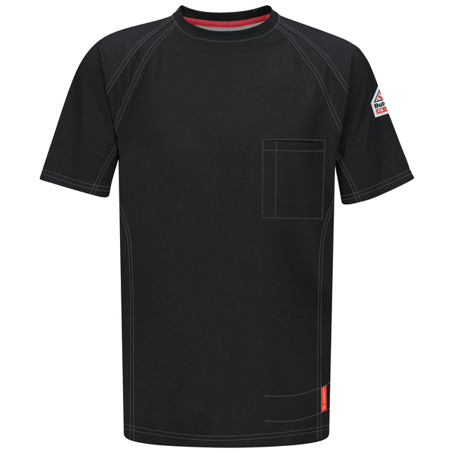 Bulwark® iQ Series® Comfort Knit Men's FR Short Sleeve T-Shirt / QT30BK
