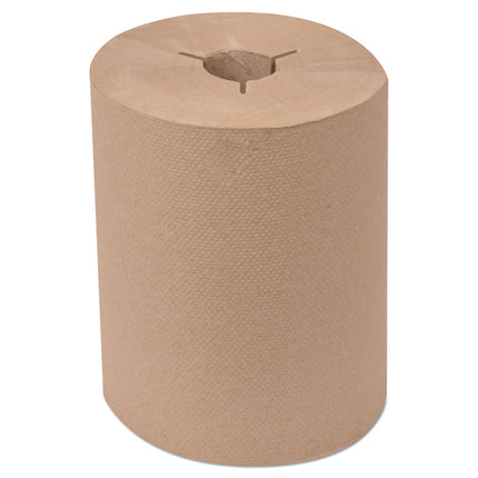 Universal Hand Towel Roll, Notched, 1-Ply, 8" X 550 Ft, Natural, 6 Roll/carton