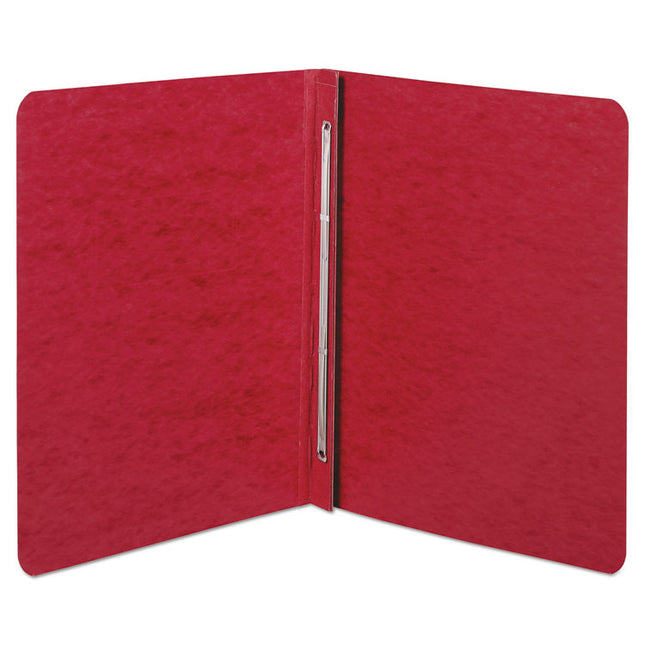 Pressboard Report Cover With Tyvek Reinforced Hinge, Two-Piece Prong Fastener, 3" Capacity, 8.5 X 11, Executive Red
