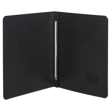 Presstex Report Cover With Tyvek Reinforced Hinge, Side Bound, Two-Piece Prong Fastener, 3" Capacity, 8.5 X 11, Black/black
