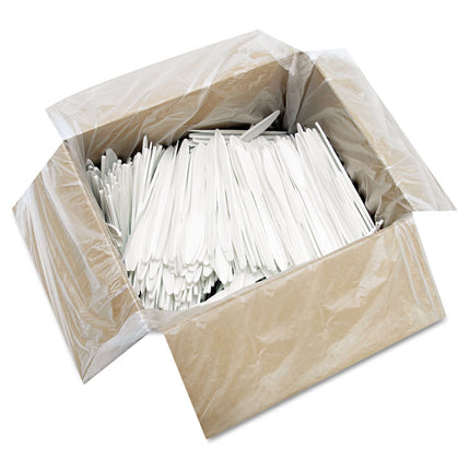 Style Setter Mediumweight Plastic Knives, White, 1,000/Carton