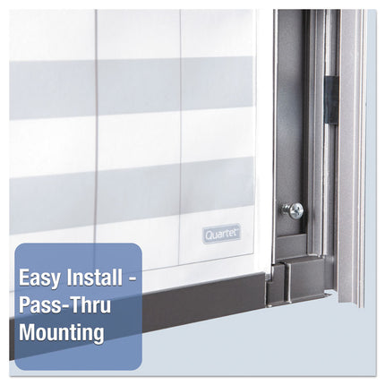 InView Custom Whiteboard, 36" x 24", White/Clear Surface, Graphite Gray Fiberboard (MDF) Frame