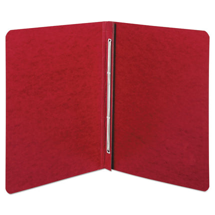 Presstex Report Cover With Tyvek Reinforced Hinge, Two-Piece Prong Fastener, 3" Capacity, 8.5 X 11, Executive Red