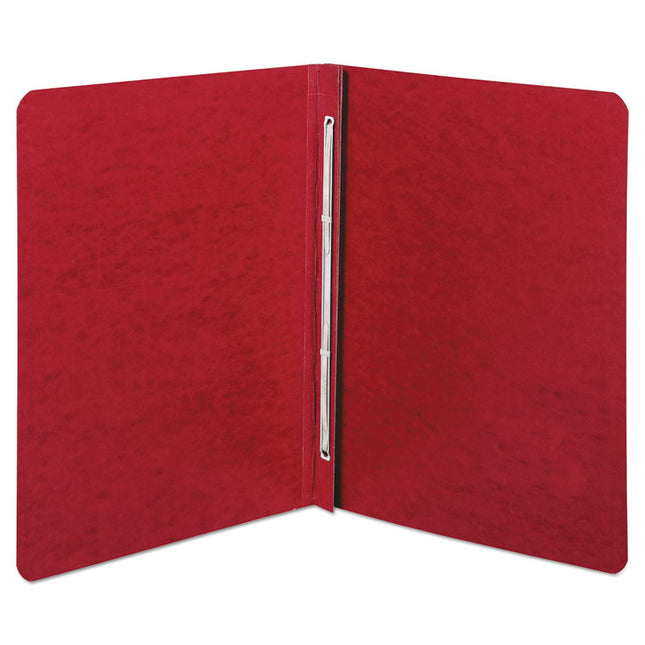 Presstex Report Cover With Tyvek Reinforced Hinge, Two-Piece Prong Fastener, 3" Capacity, 8.5 X 11, Executive Red