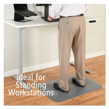 Pro Top Anti-Fatigue Mat, Pvc Foam/solid Pvc, 24 X 36, Gray