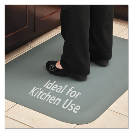 Pro Top Anti-Fatigue Mat, Pvc Foam/solid Pvc, 24 X 36, Gray