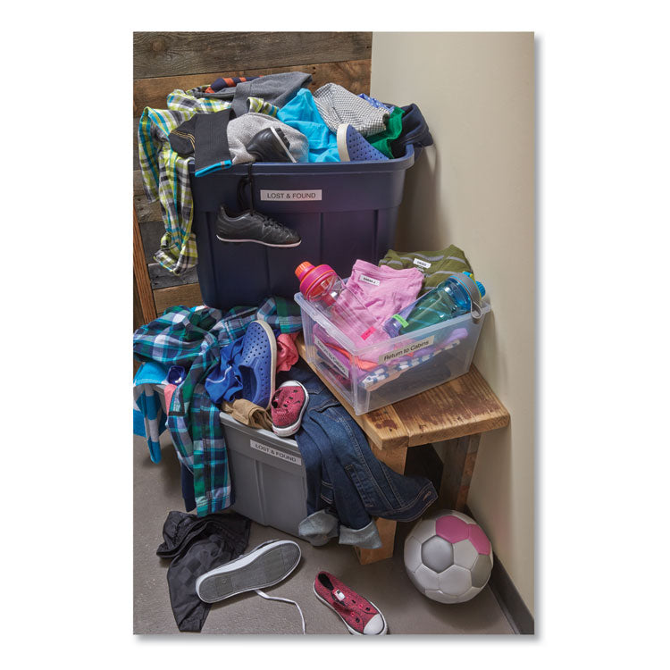 D1 Standard Labels, 0.5" x 23 ft, Black Print on White Tape, 6/Pack