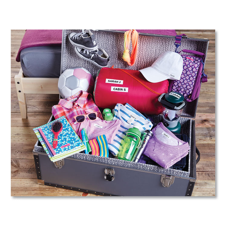 D1 Standard Labels, 0.5" x 23 ft, Black Print on White Tape, 4/Pack