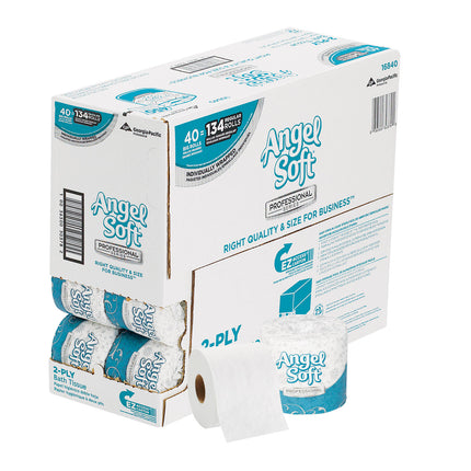 Angel Soft Ps Premium Bathroom Tissue, Septic Safe, 2-Ply, White, 450 Sheets/roll, 40 Rolls/carton