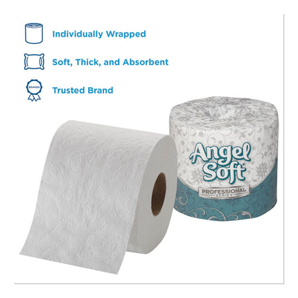 Angel Soft Ps Premium Bathroom Tissue, Septic Safe, 2-Ply, White, 450 Sheets/roll, 80 Rolls/carton