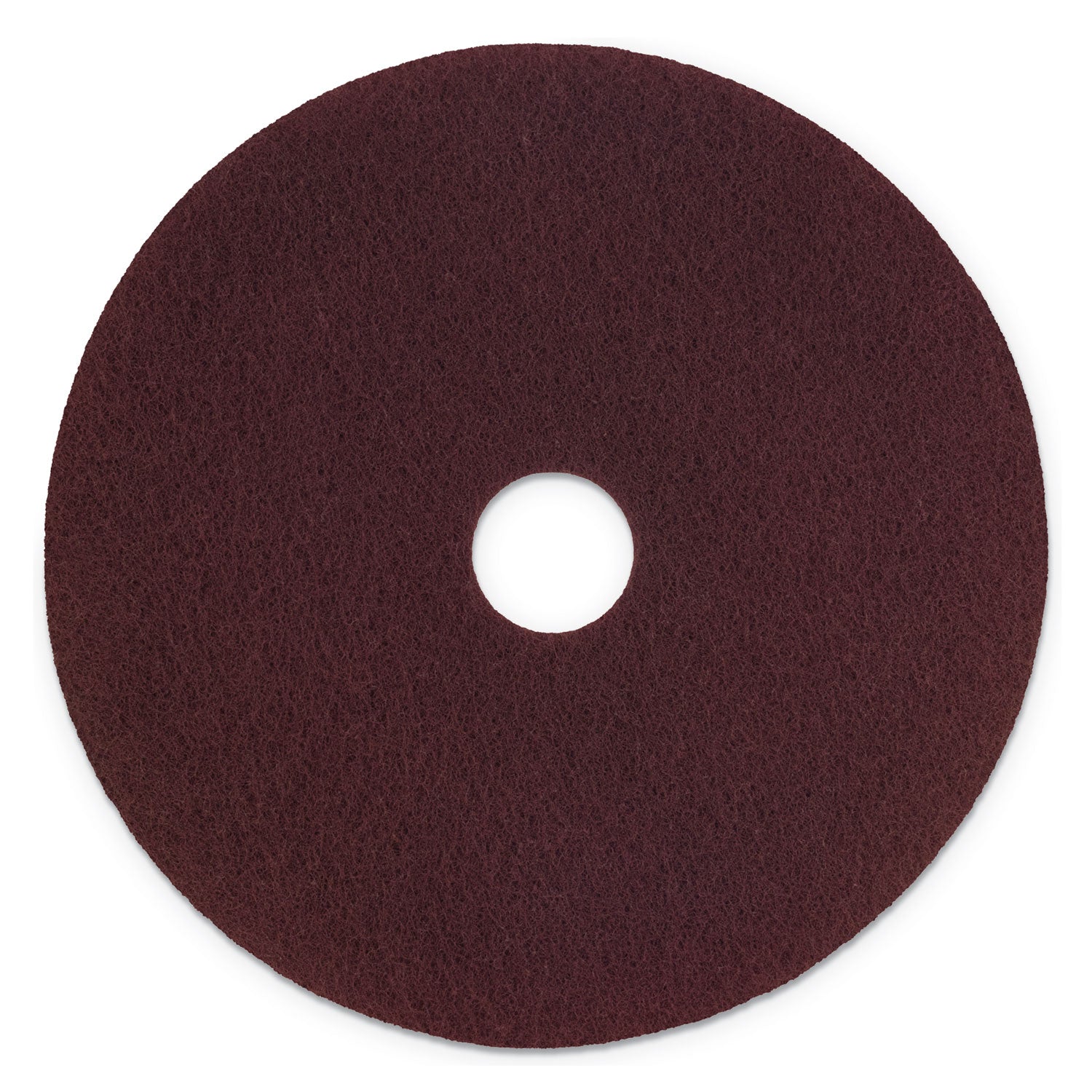 Surface Preparation Pad Plus, 17" Diameter, Maroon, 5/carton