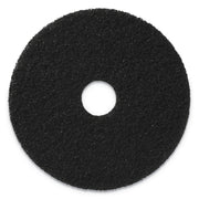 Scrubbing Pads, 13" Diameter, Green, 5/Carton