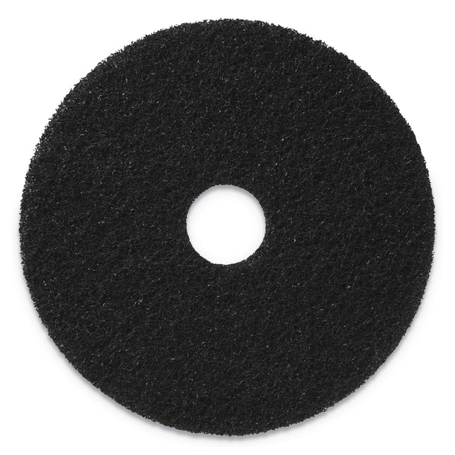 Stripping Pads, 19" Diameter, Black, 5/Carton