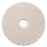 Polishing Pads, 14" Diameter, White, 5/Carton