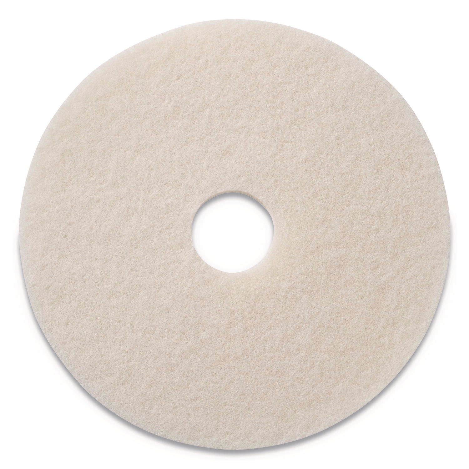 Polishing Pads, 19" Diameter, White, 5/Carton