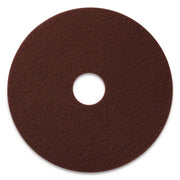 EcoPrep EPP Specialty Pads, 20" Diameter, Maroon, 10/Carton