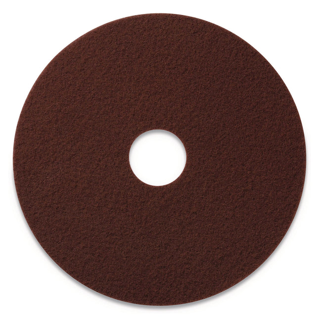 EcoPrep EPP Specialty Pads, 20" Diameter, Maroon, 10/Carton