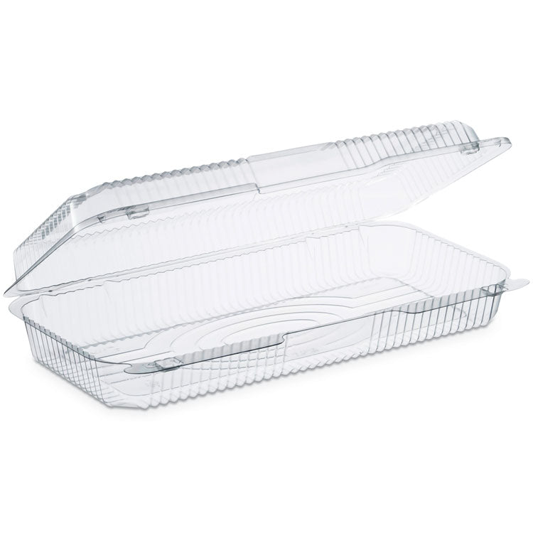 StayLock Clear Hinged Lid Containers, 50.2 oz, 6.8 x 13.4 x 2.6, Plastic, 200/Carton