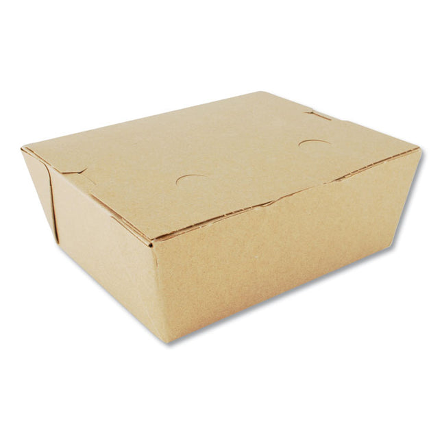 ChampPak Carryout Boxes, #8, 6 x 4.75 x 2.5, Brown, Paper, 300/Carton