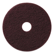 Stripping Pads, 20" Diameter, Burgundy, 5/Carton