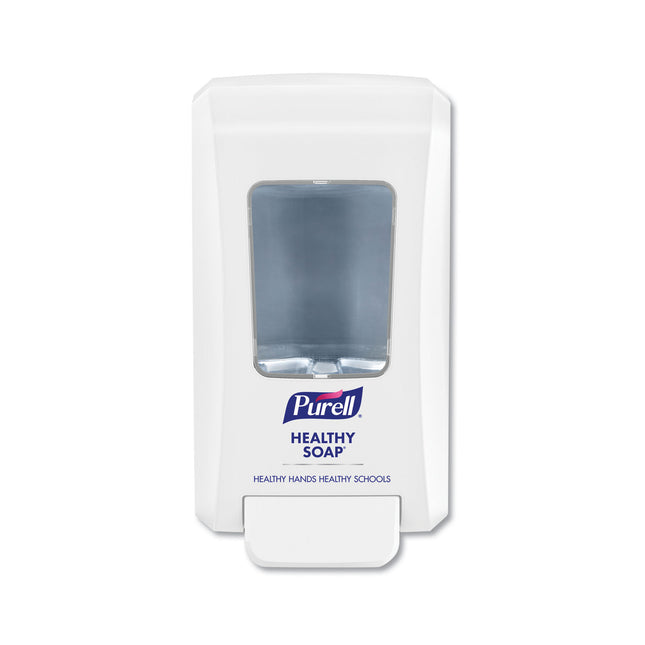Fmx-20 Soap Push-Style Dispenser, 2,000 Ml, 4.68 X 6.5 X 11.66, For K-12 Schools, White