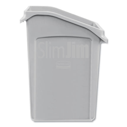 Slim Jim Under-Counter Container, 23 Gal, Polyethylene, Gray