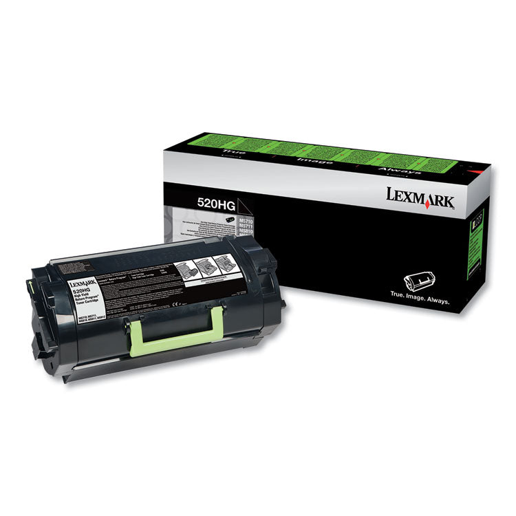 52d0h0g Return Program High-Yield Toner, 25,000 Page-Yield, Black