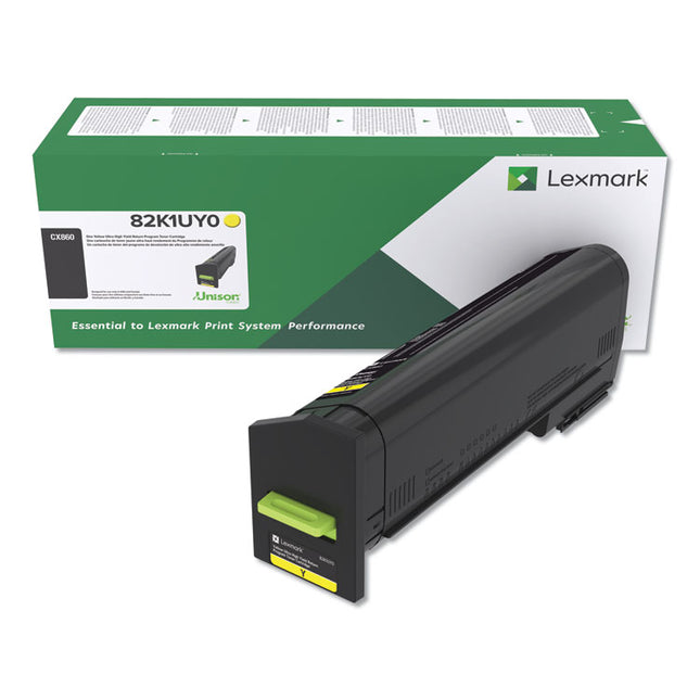 82k1uy0 Return Program Ultra High-Yield Toner, 55,000 Page-Yield, Yellow