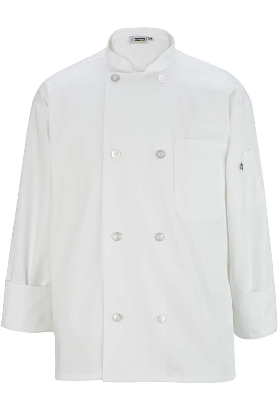 EDWARDS 8 BUTTON LONG SLEEVE CHEF COAT