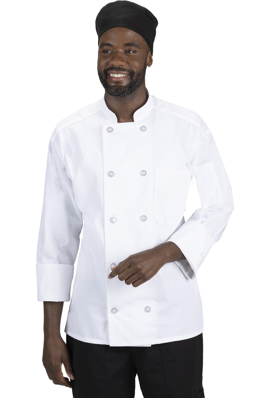 EDWARDS 10 BUTTON LONG SLEEVE CHEF COAT