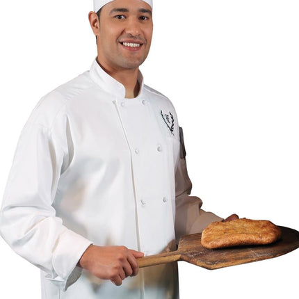 EDWARDS 10 KNOT BUTTON LONG SLEEVE CHEF COAT