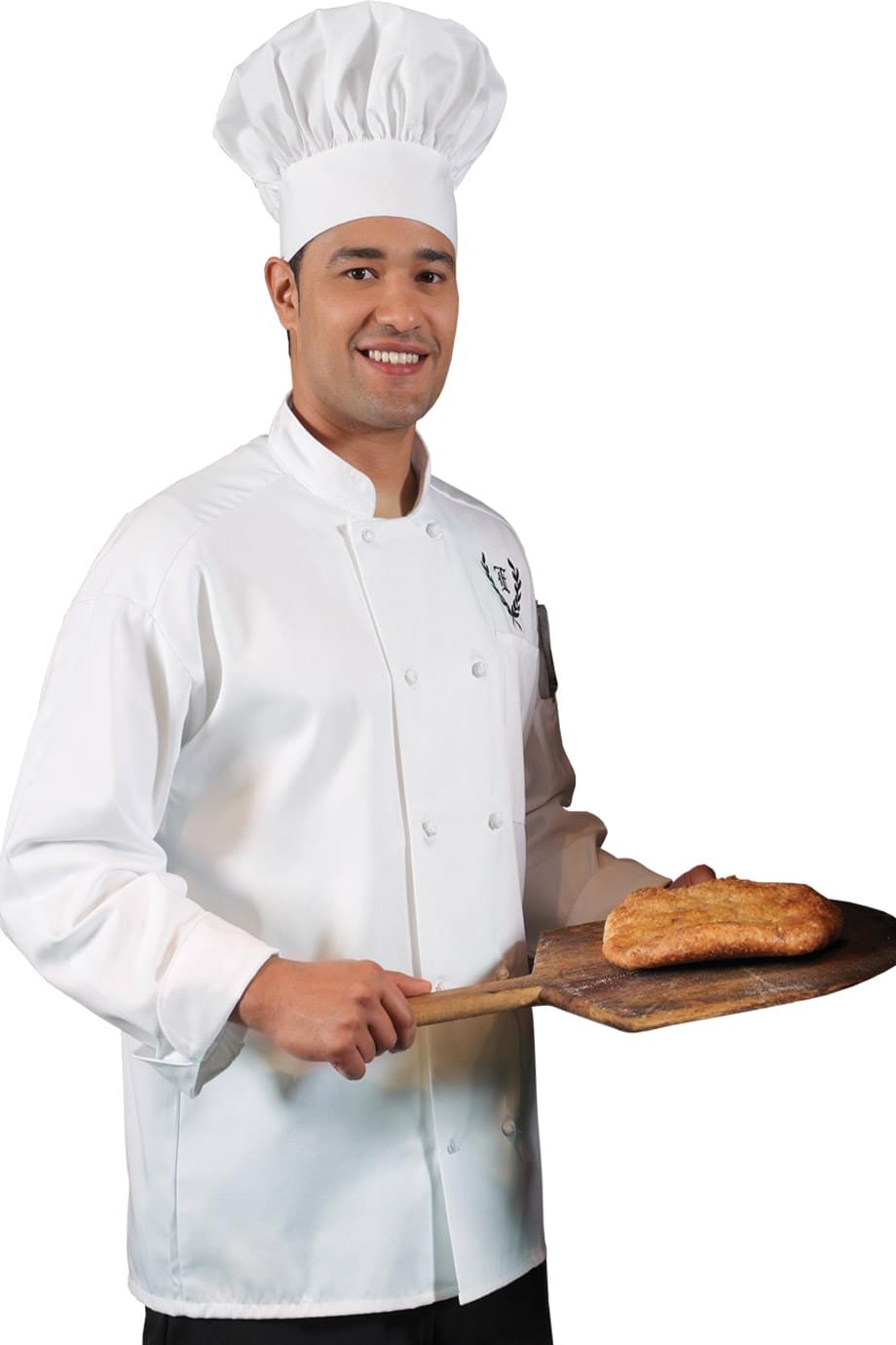 EDWARDS 10 KNOT BUTTON LONG SLEEVE CHEF COAT