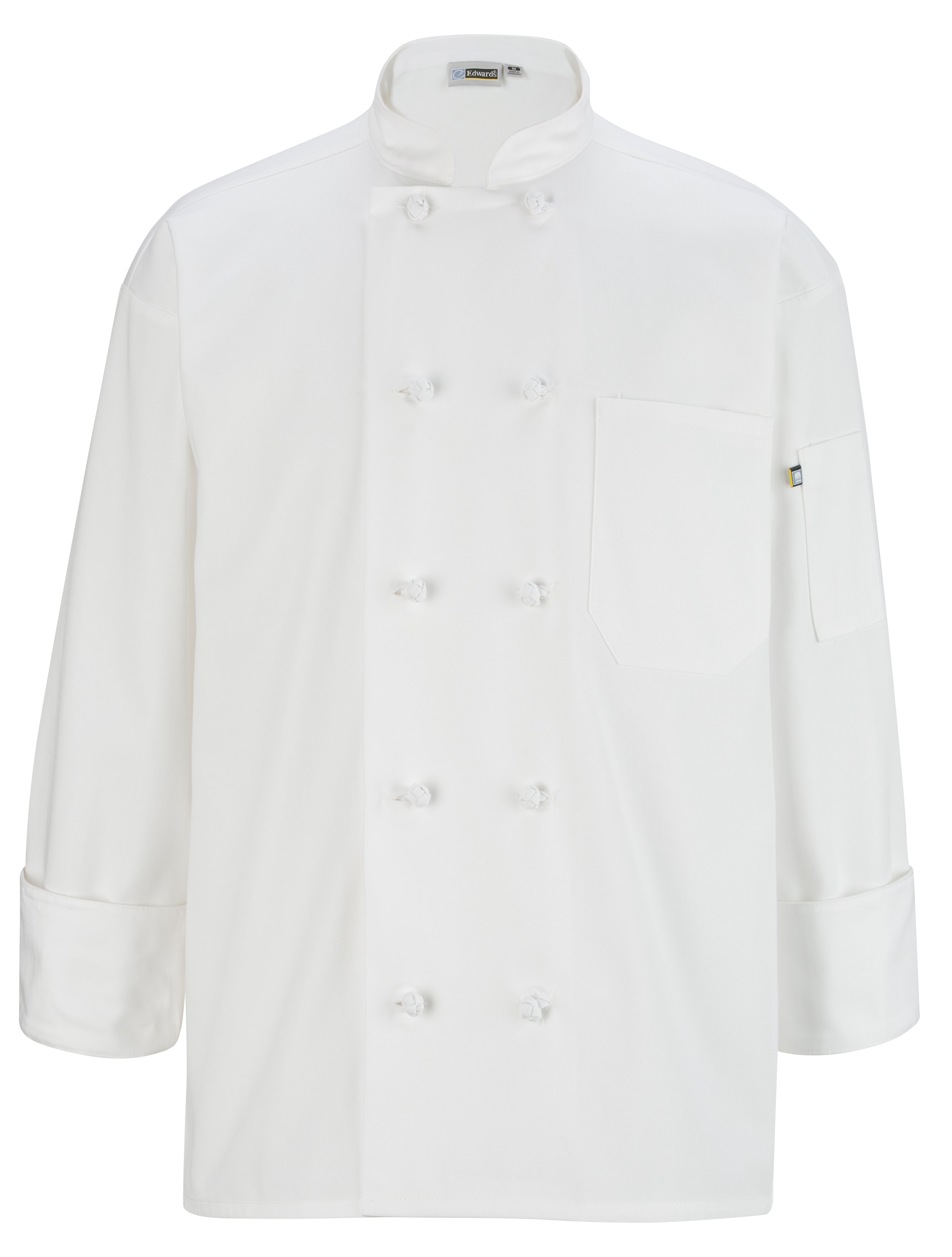 EDWARDS 10 KNOT BUTTON LONG SLEEVE CHEF COAT