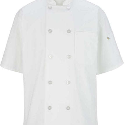 EDWARDS 10 BUTTON SHORT SLEEVE CHEF COAT