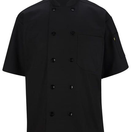 EDWARDS 10 BUTTON SHORT SLEEVE CHEF COAT