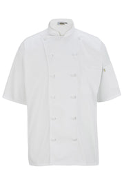 EDWARDS 12 BUTTON SHORT SLEEVE CHEF COAT WITH MESH