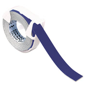 Self-Adhesive Glossy Labeling Tape For Embossers, 0.37" X 12 Ft Roll, Blue