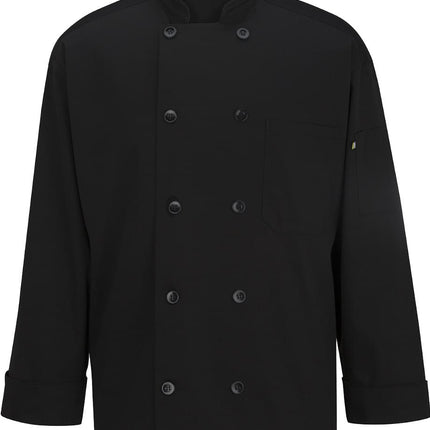 EDWARDS 10 BUTTON CHEF COAT WITH MESH