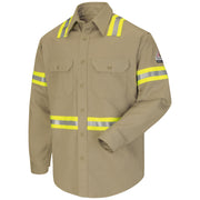 Bulwark® Men's Midweight FR Enhanced Visibility Uniform Shirt / SLDTKH