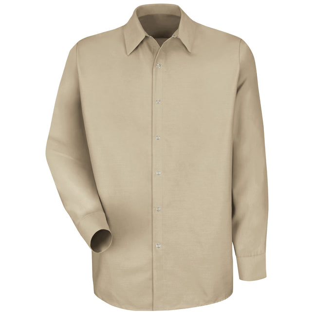 Red Kap® Men's Long Sleeve Specialized Pocketless Work Shirt / SP16LT