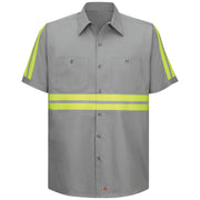 Red Kap® Short Sleeve Enhanced Visibility Cotton Work Shirt / SC40EG
