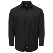 Dickies® Men's Industrial WorkTech Ventilated Long-Sleeve Work Shirt With Cooling Mesh / LL51BK