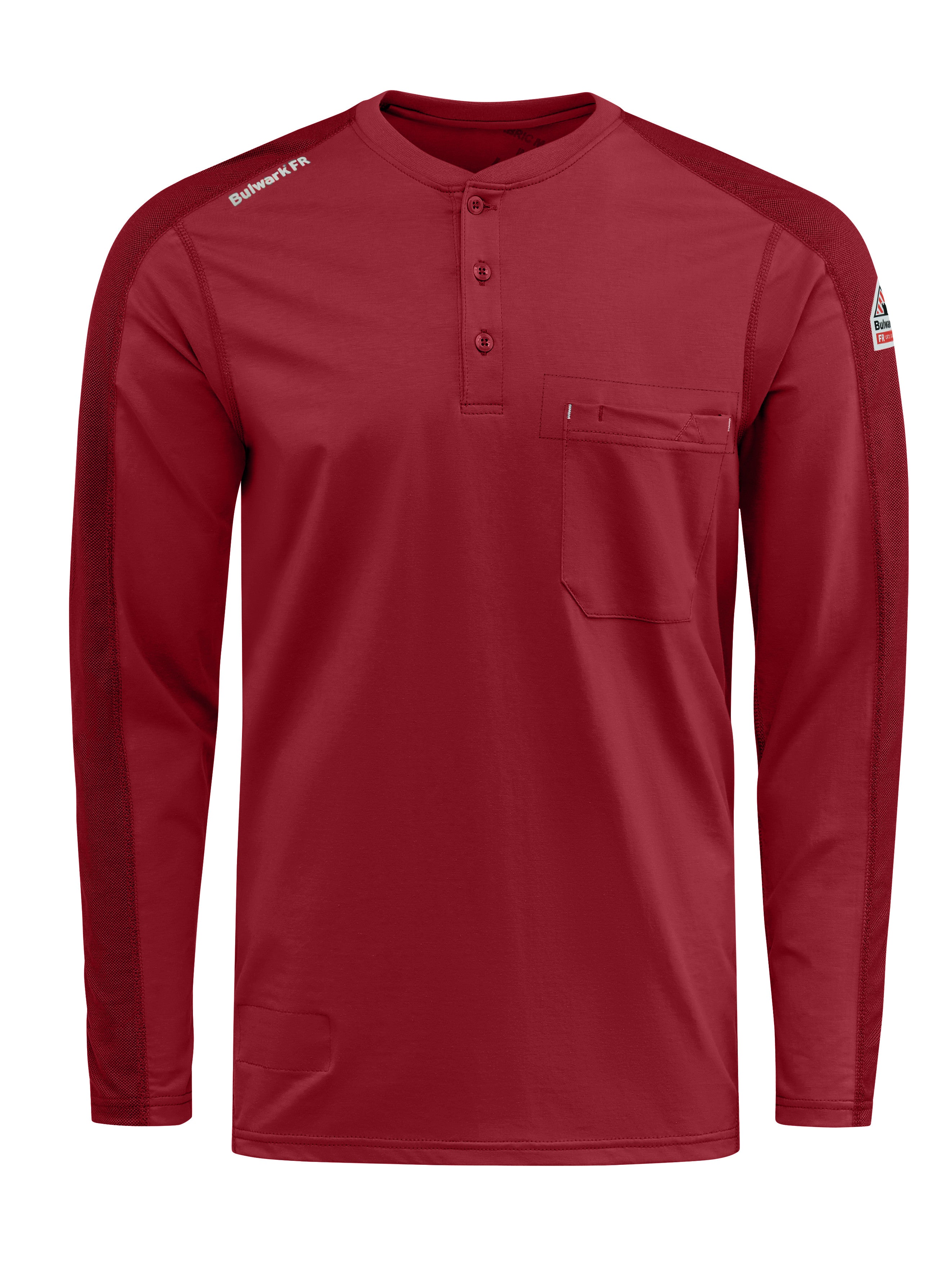 Bulwark® Men's Flex Knit Henley / STL2RD
