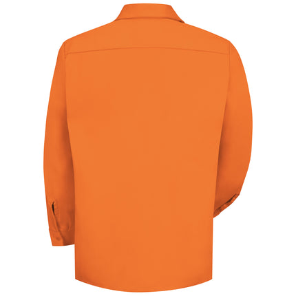 Red Kap® Men's Long Sleeve Wrinkle-Resistant Cotton Work Shirt / SC30OR