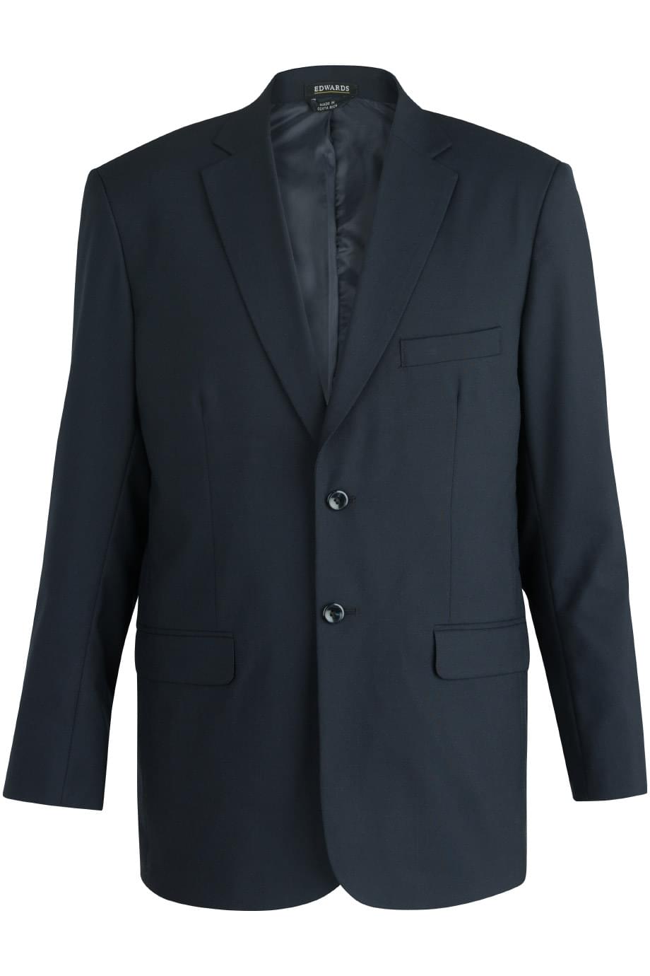 EDWARDS MENS SINGLE BREASTED POLY/WOOL SUIT COAT