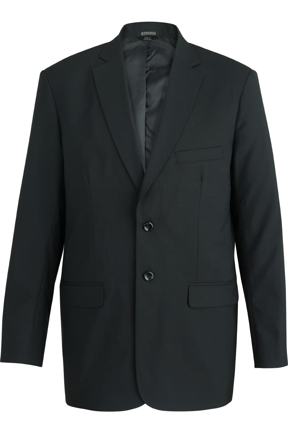 EDWARDS MENS SINGLE BREASTED POLY/WOOL SUIT COAT