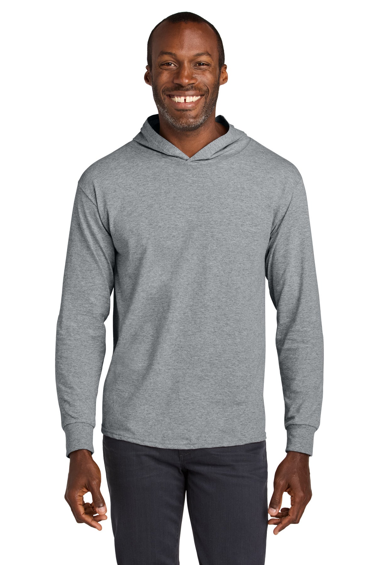 Jerzees Classics™ Unisex Cotton Long Sleeve Hooded T-Shirt 363LH