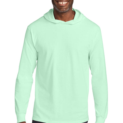 Jerzees Classics   Unisex Cotton Long Sleeve Hooded T-Shirt 363LH