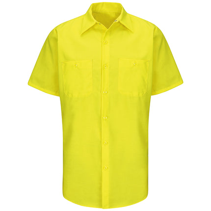 Red Kap® Short Sleeve Enhanced Visibility Ripstop Work Shirt / SY24YE