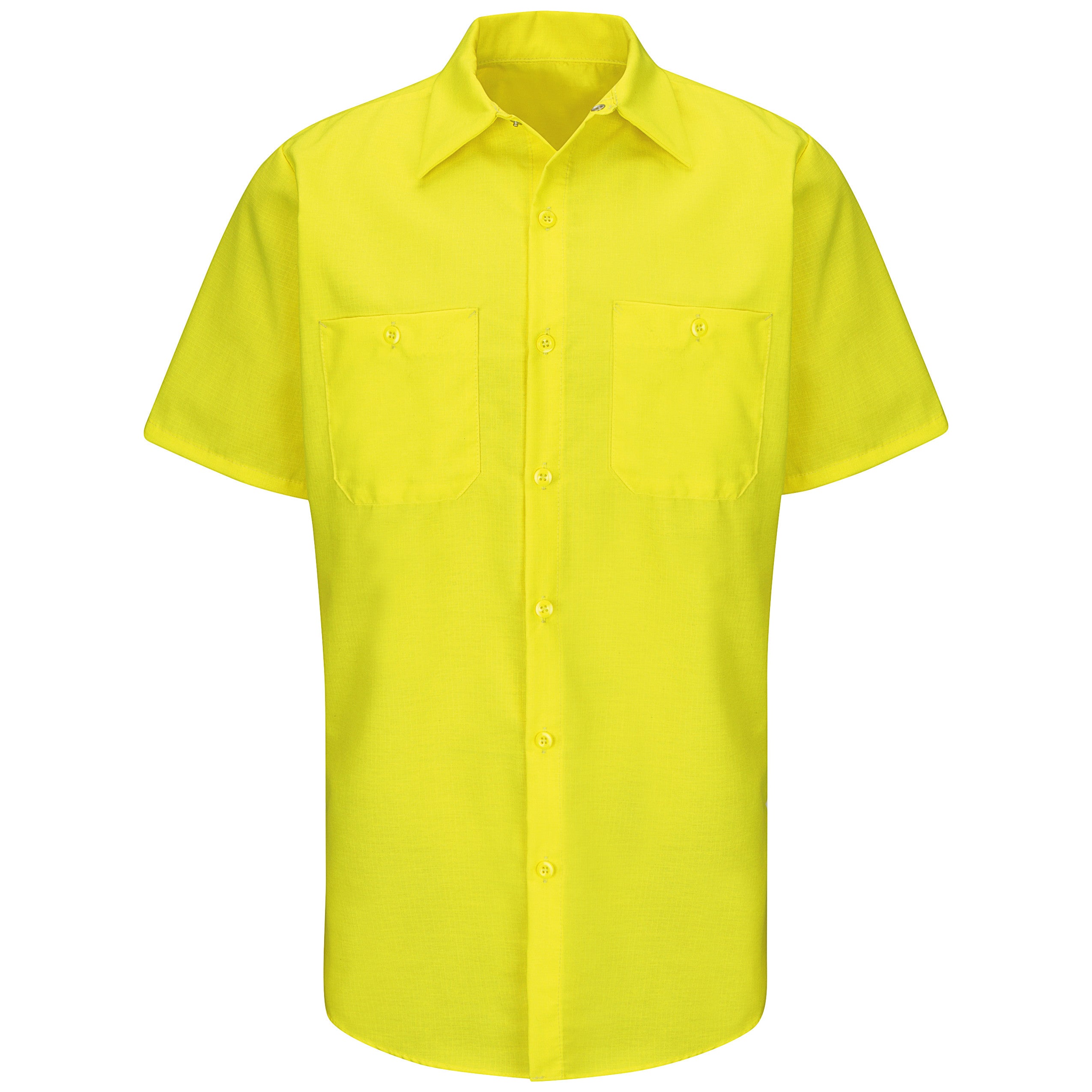 Red Kap® Short Sleeve Enhanced Visibility Ripstop Work Shirt / SY24YE
